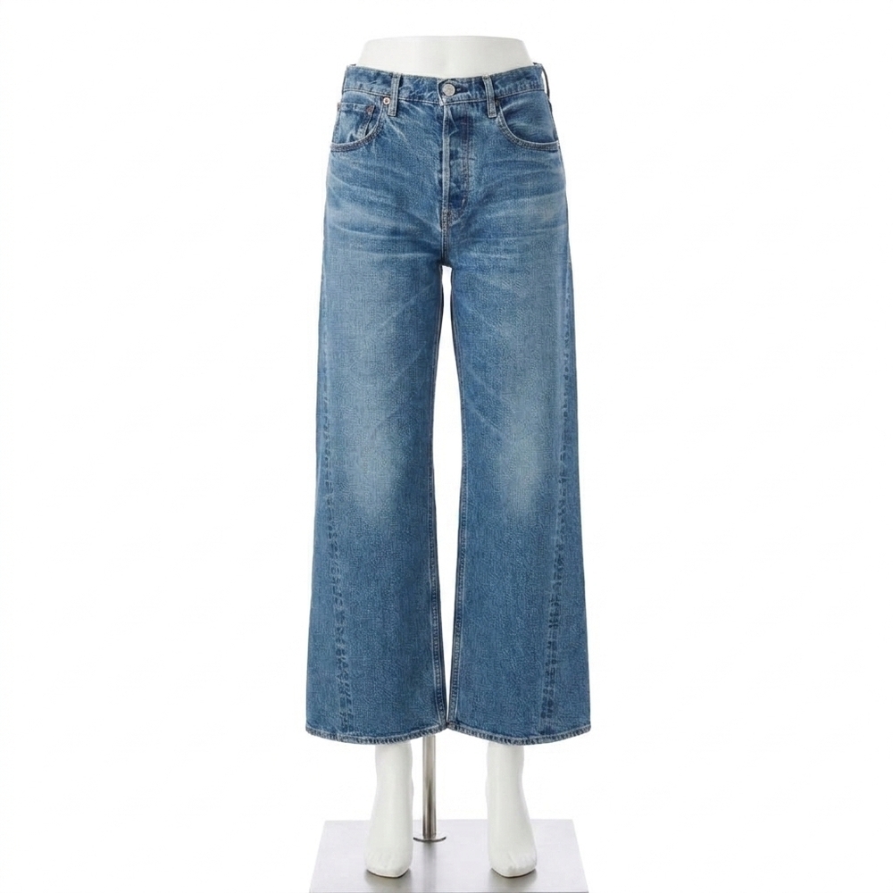 NEW MOUSSY salisbury wide pants in blue